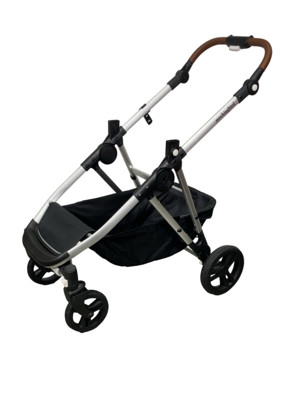 Mockingbird 2.0 Single to Double Stroller Frame, Silver With Penny Leather, 2024 For Discount