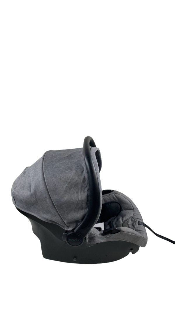 Evenflo Litemax Sport Infant Car Seat, 2021, Graphite Grey Fashion - Image 3