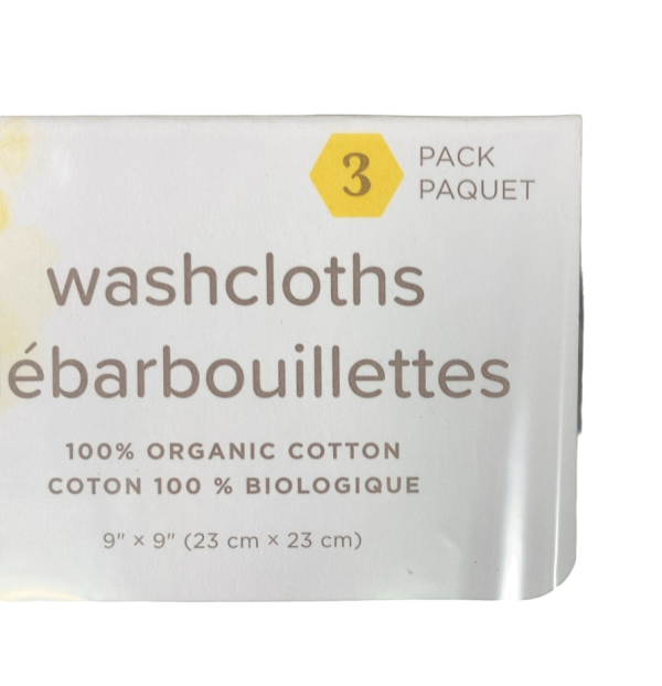 Burt s Bees Baby Washcloths 3 Pack, Hello Moon! Online Hot Sale - Image 3