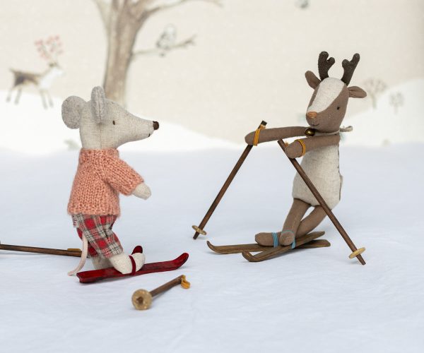 Winter Mouse with Ski Set, Big Sister For Sale - Image 2